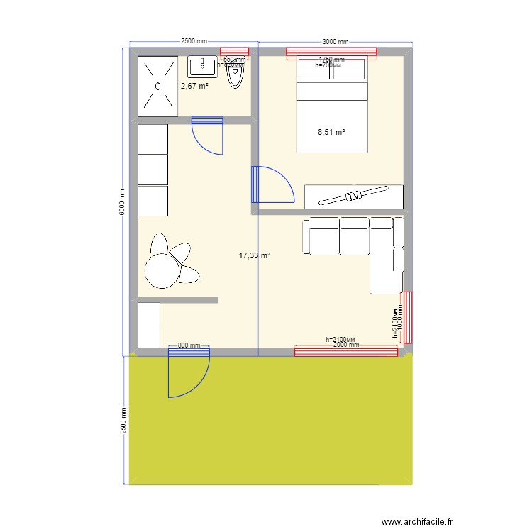 33 КР2. Plan de 0 pièce et 0 m2