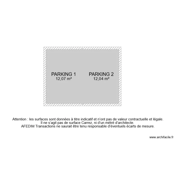 BI 7541 PARKING. Plan de 