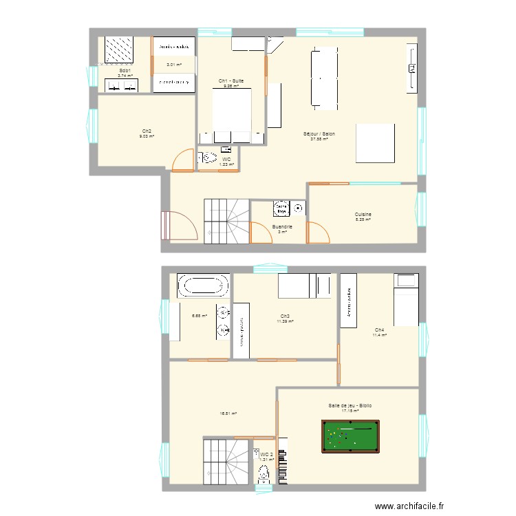 MaisonFlins2019 v2. Plan de 0 pièce et 0 m2