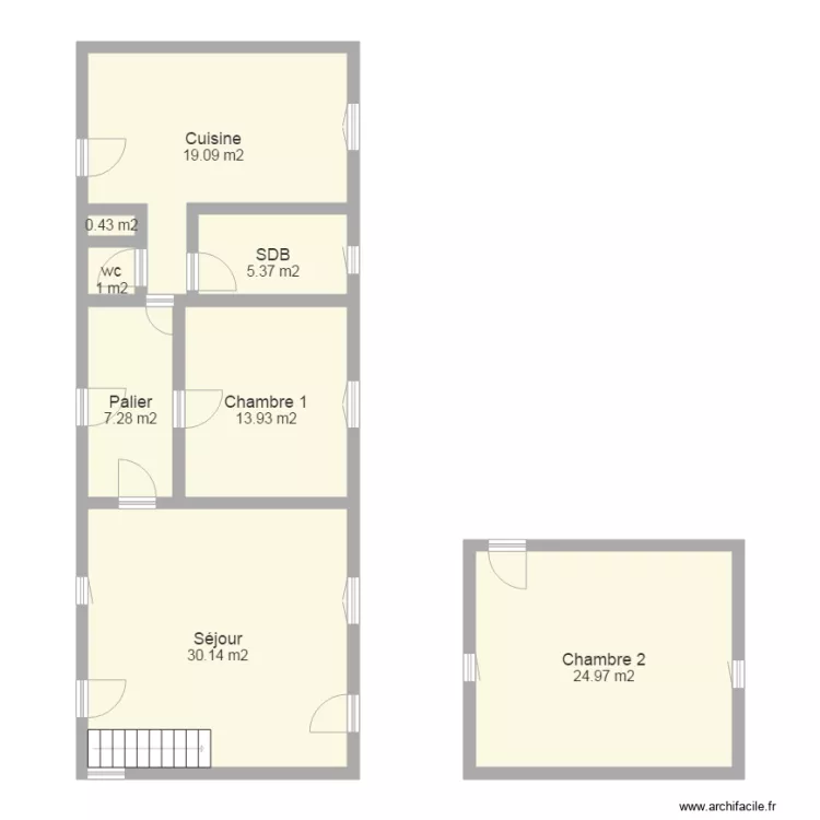 5 le Bourg 61130 Vaunoise. Plan de 