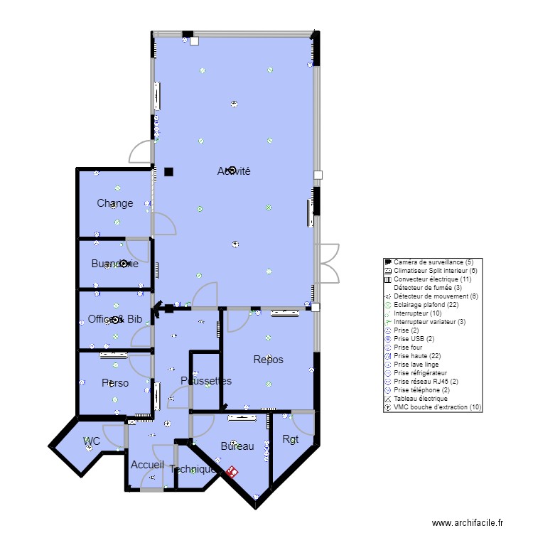 Bagneux Egalité Plan Elec BAGNEUX 1. Plan de 12 pièces et 119 m2