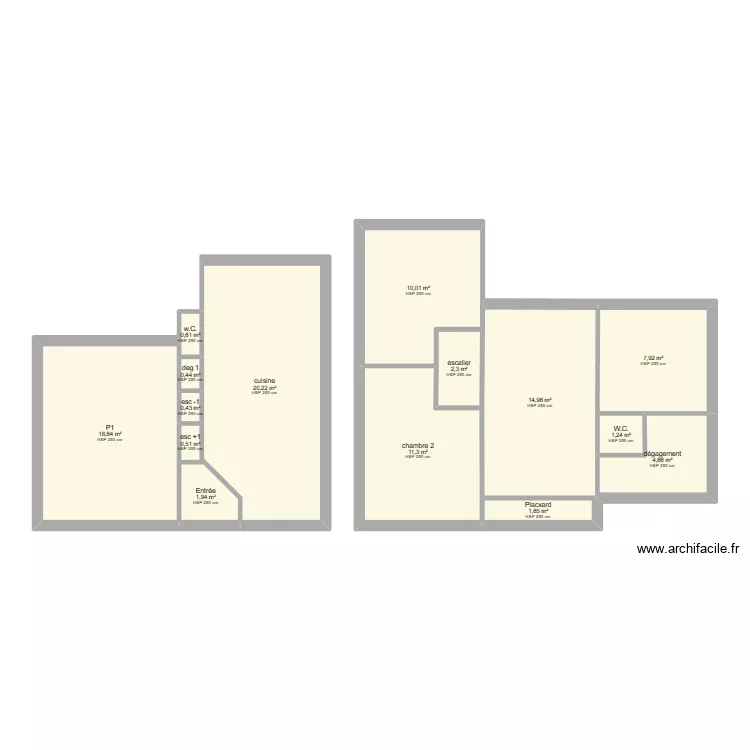 Plan Possenti. Plan de 0 pièce et 0 m2