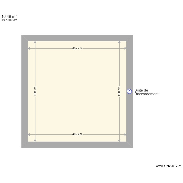 Sté DOMOTIQUE INSTALLATION . Plan de 1 pièce et 16 m2