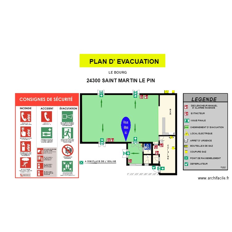 st martin. Plan de 0 pièce et 0 m2