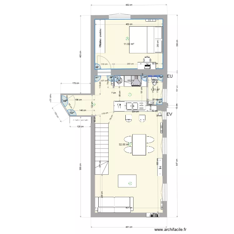 93310 wc en haut . Plan de 