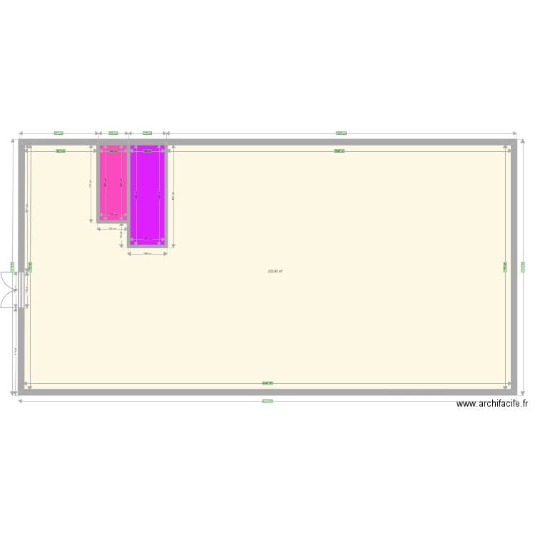 Plan MC Cergy v2. Plan de 3 pièces et 269 m2