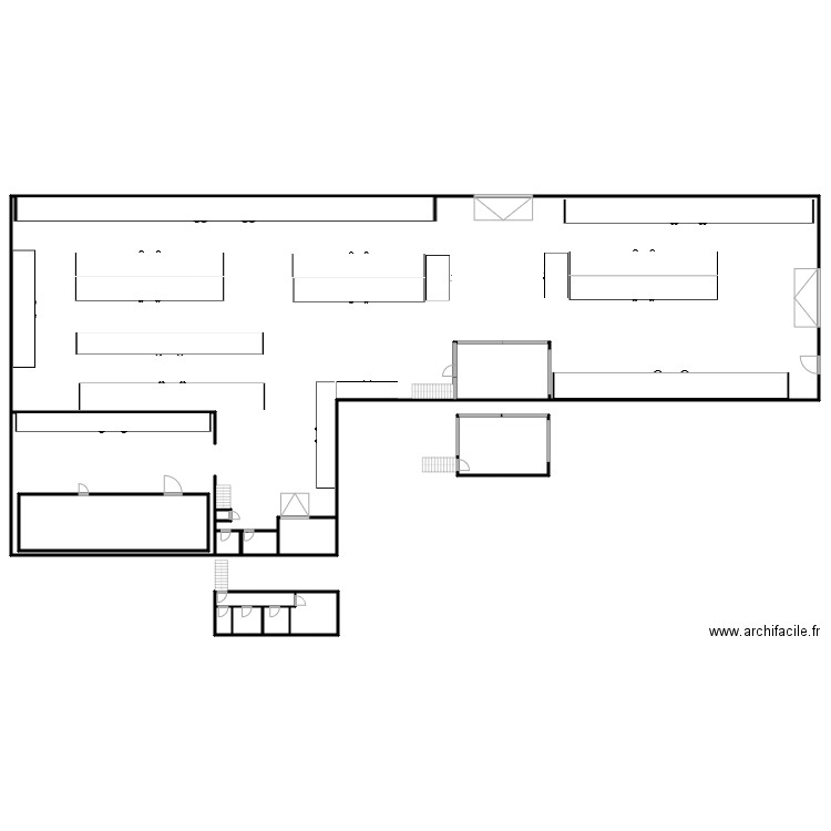 APPE DEPO COURNEUVE . Plan de 12 pièces et 1692 m2