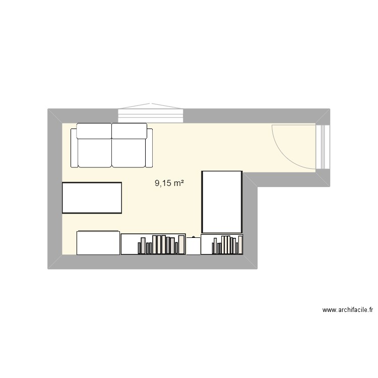bureau. Plan de 0 pièce et 0 m2