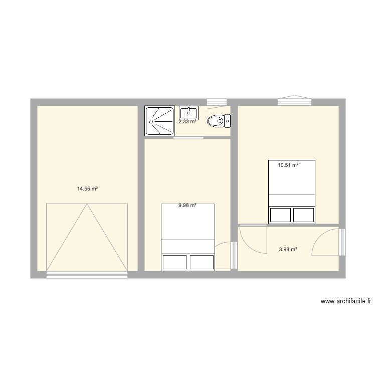 extension2. Plan de 0 pièce et 0 m2
