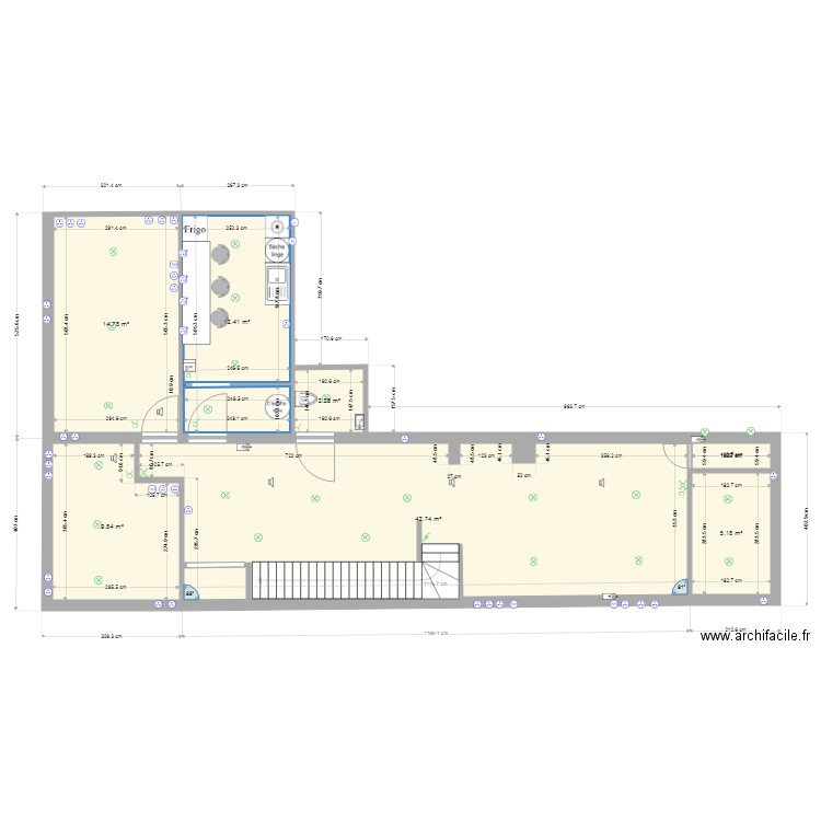 enso republique. Plan de 0 pièce et 0 m2