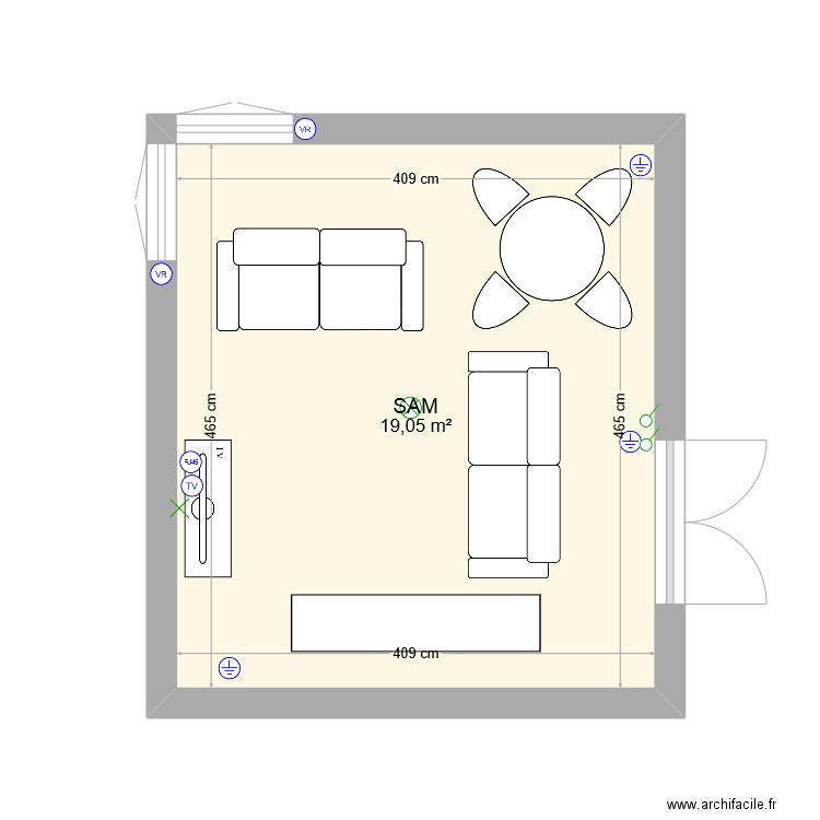 SAM. Plan de 0 pièce et 0 m2