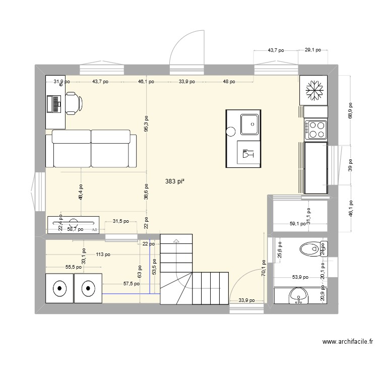 66 Principale. Plan de 13 pièces et 151 m2