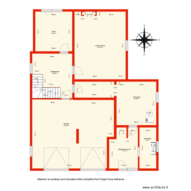 BI 4711 sous sol côté. Plan de 0 pièce et 0 m2