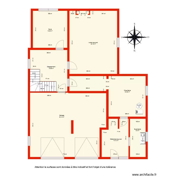 BI 4711 sous sol c&ocirc;t&eacute;. Plan de 