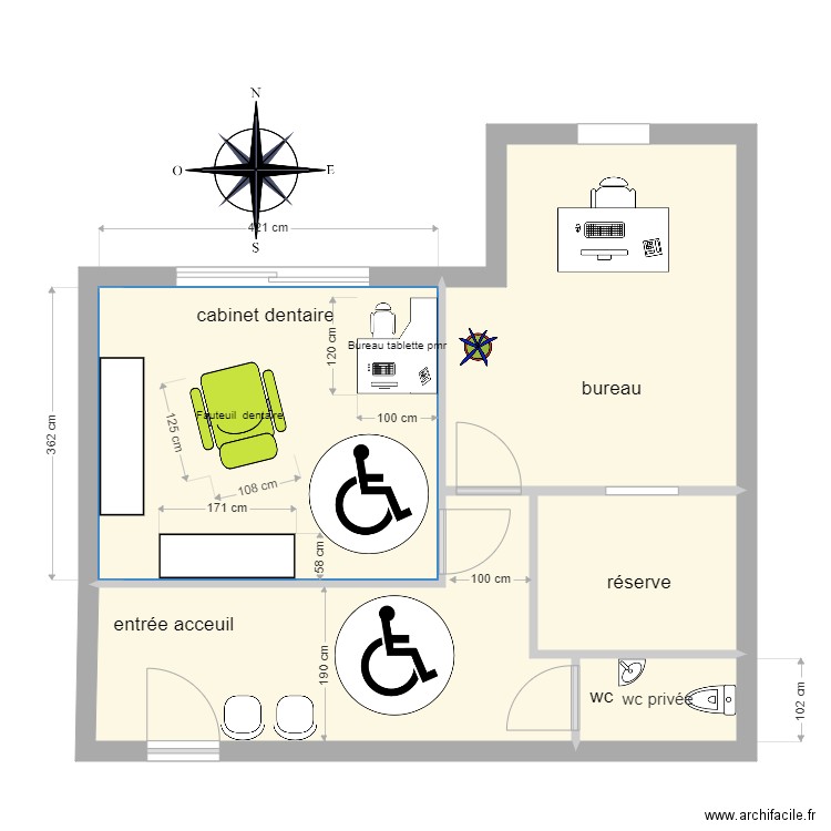 cabinet dentaire travaux. Plan de 0 pièce et 0 m2