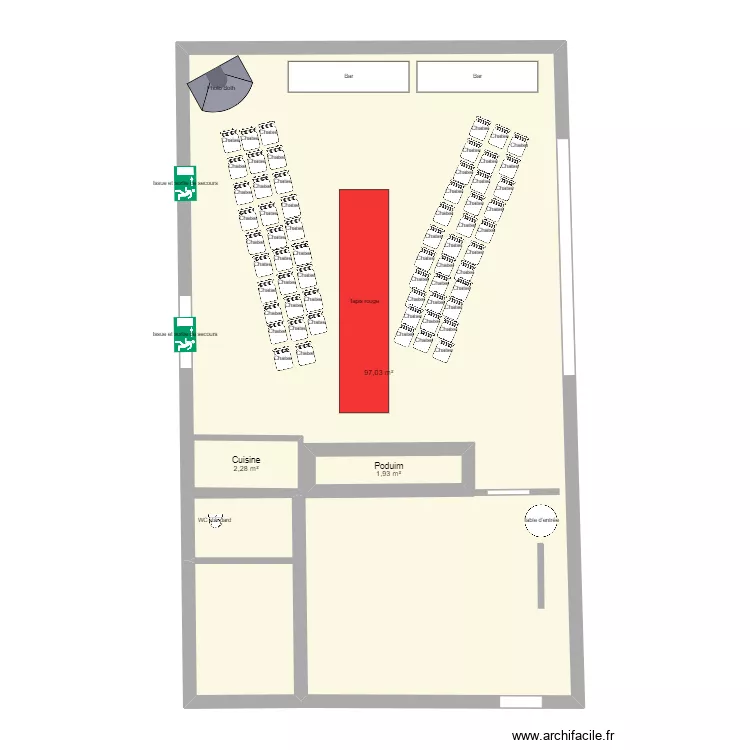 salle polyvalente 2. Plan de 