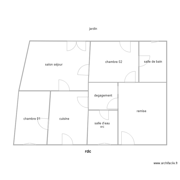 oury  lot 11 am. Plan de 8 pièces et 82 m2