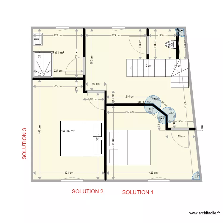 brezolles gite 1er Etage. Plan de 