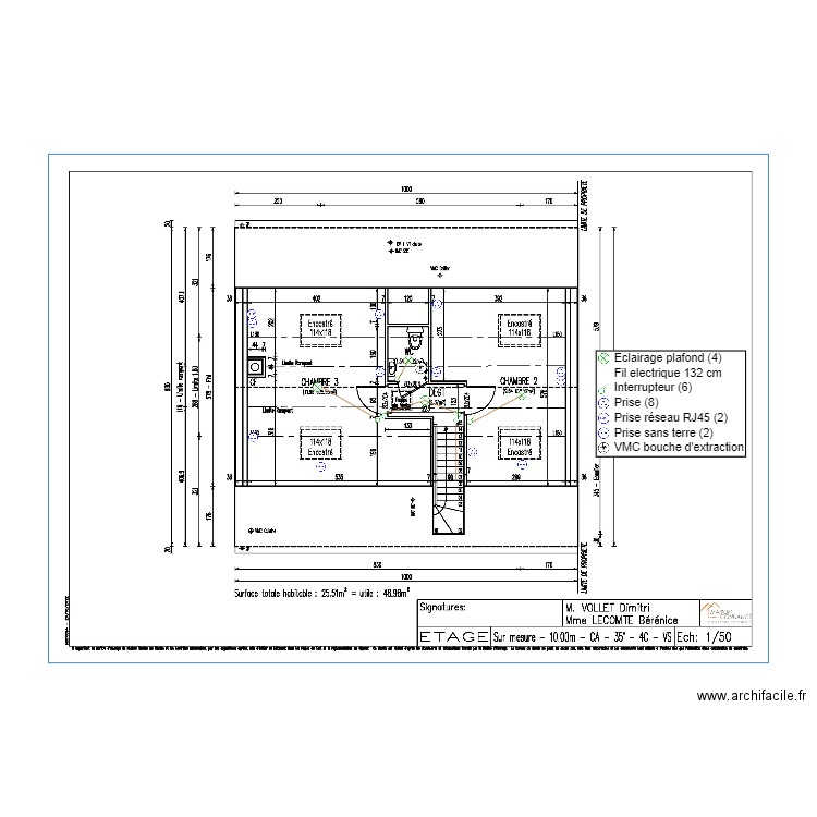 VOLLET TEAGE Plan elec. Plan de 0 pièce et 0 m2