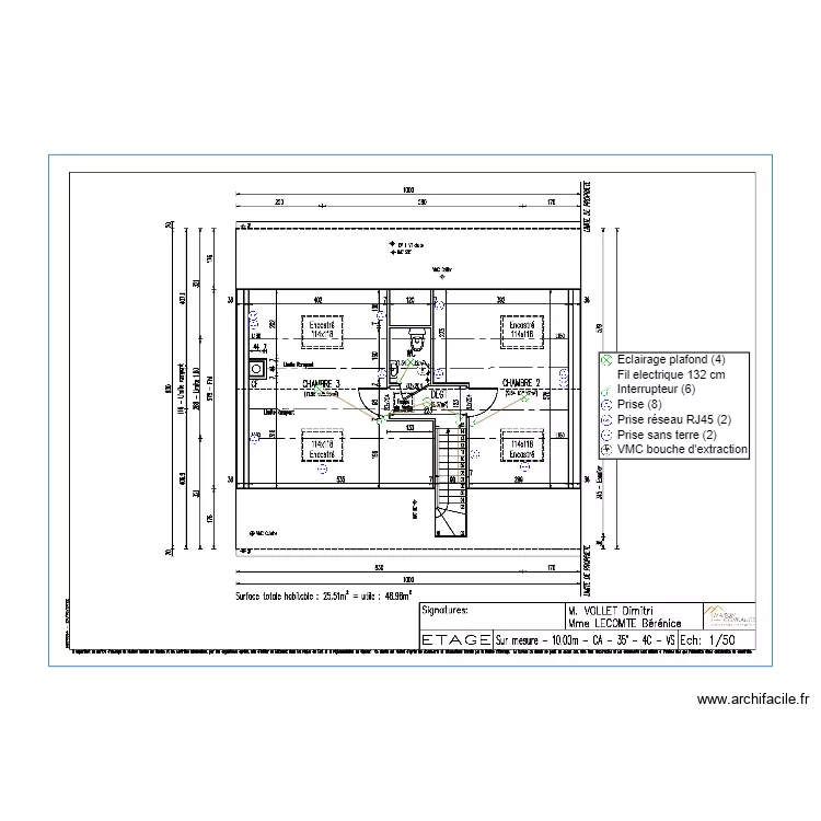 VOLLET TEAGE Plan elec. Plan de 