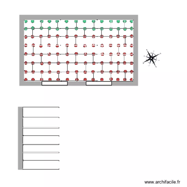 TERRASSE LAMBOURDES ET PLOTS version 3m60. Plan de 