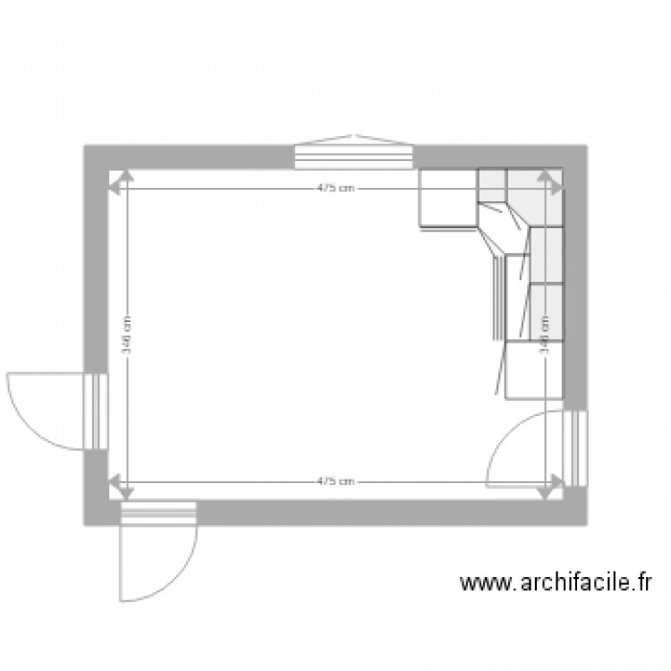 cuisine BLR. Plan de 0 pièce et 0 m2