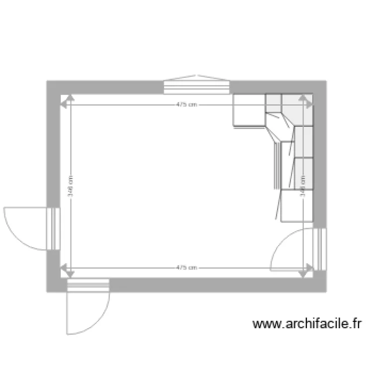 cuisine BLR. Plan de 