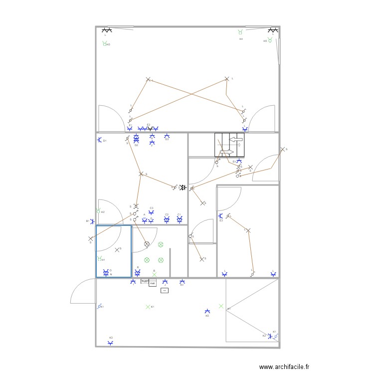 LAMIDEZ BOUSSIGA R0 ET GARAGE. Plan de 0 pièce et 0 m2