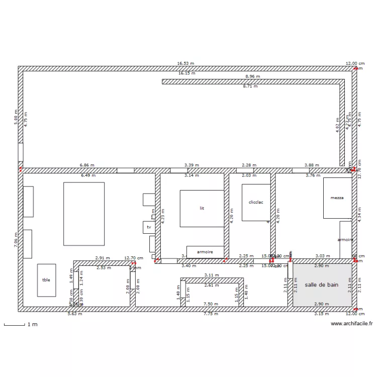 Maison. Plan de 