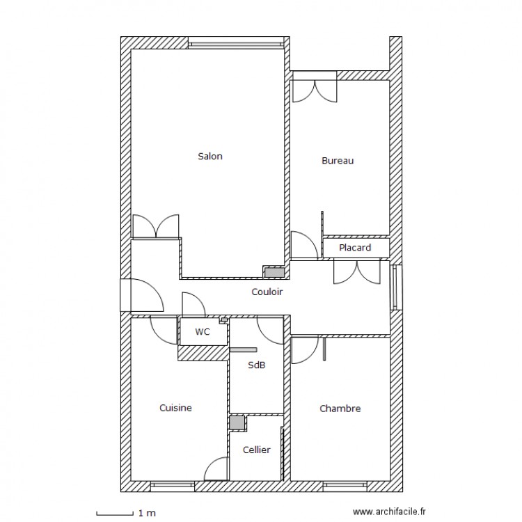 Appart - Plan de base. Plan de 0 pièce et 0 m2