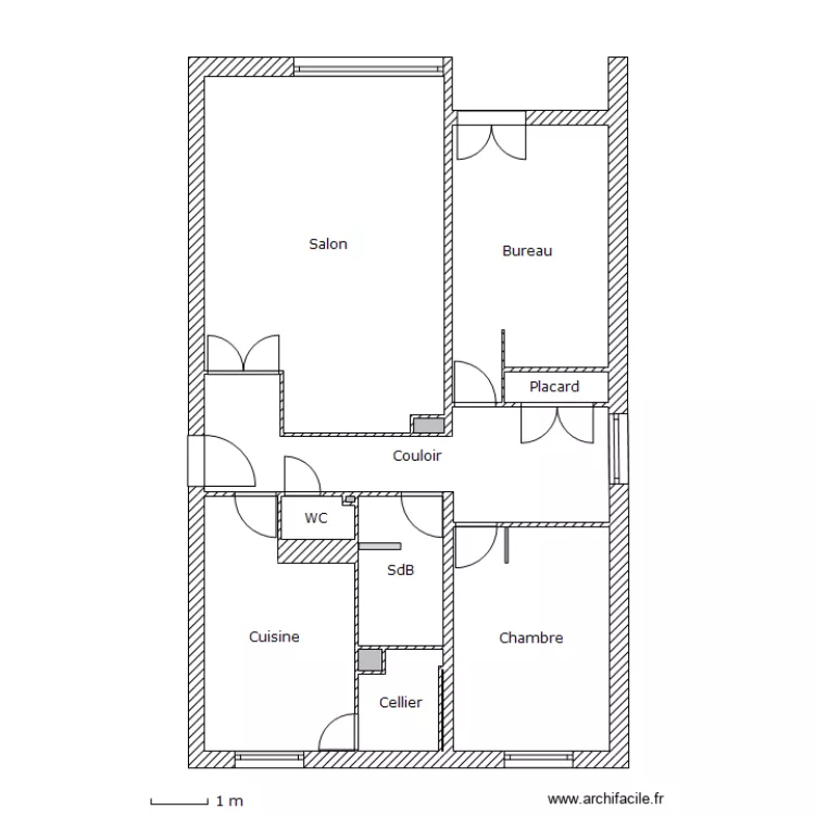 Appart - Plan de base. Plan de 