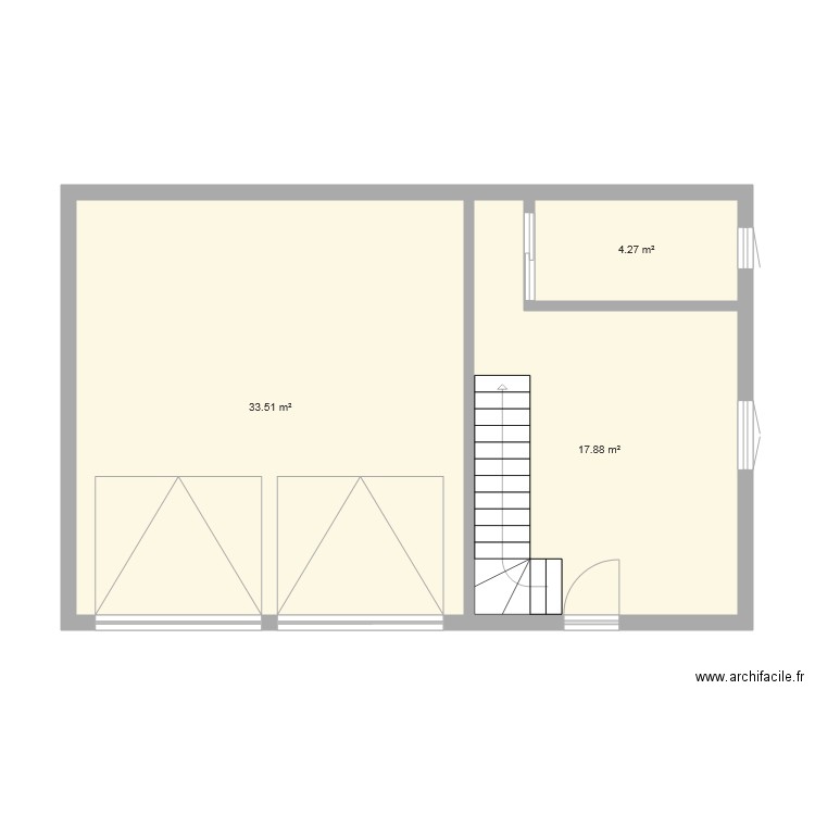garage et studio. Plan de 0 pièce et 0 m2