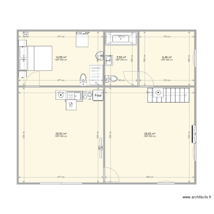 MORNAS RDC. Plan de 0 pièce et 0 m2