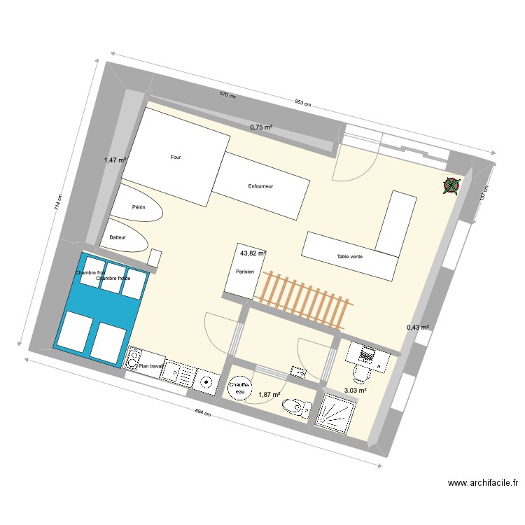 PamPain - cotes OK V2. Plan de 0 pièce et 0 m2