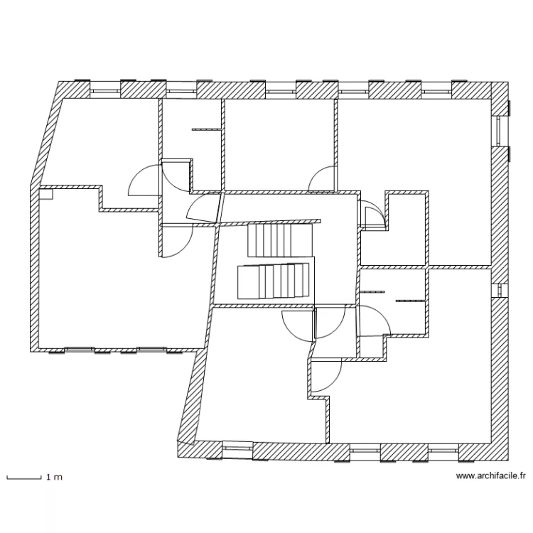 Plan 2em &eacute;tage lots 23/24/25. Plan de 