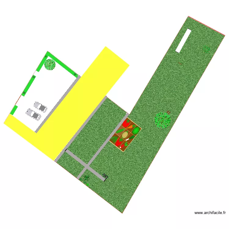 jardin deBey. Plan de jardin deBey. Plan de