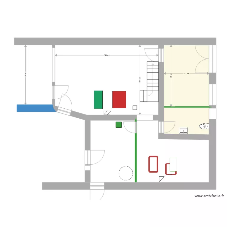 Plan projet expo et bureau. Plan de 
