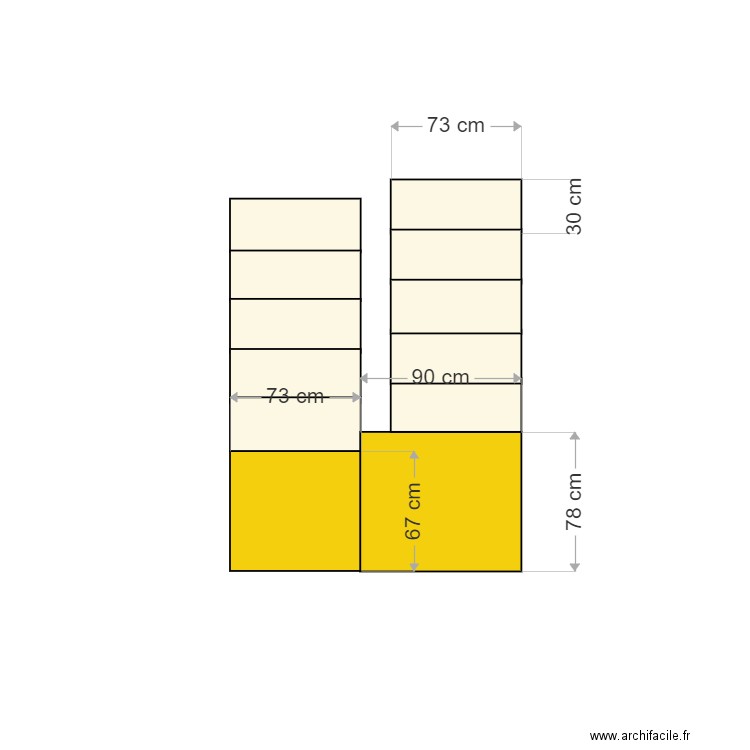 Stairs. Plan de 0 pièce et 0 m2