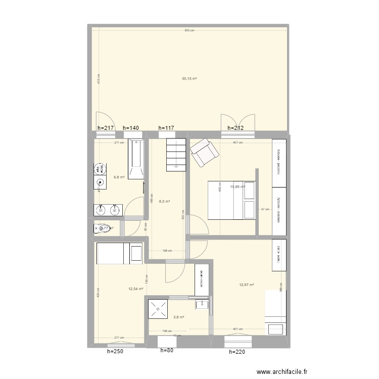 BE-ETAGE_v3. Plan de 0 pièce et 0 m2