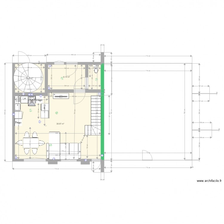 grarage rené maison 2 projet n 4. Plan de 0 pièce et 0 m2