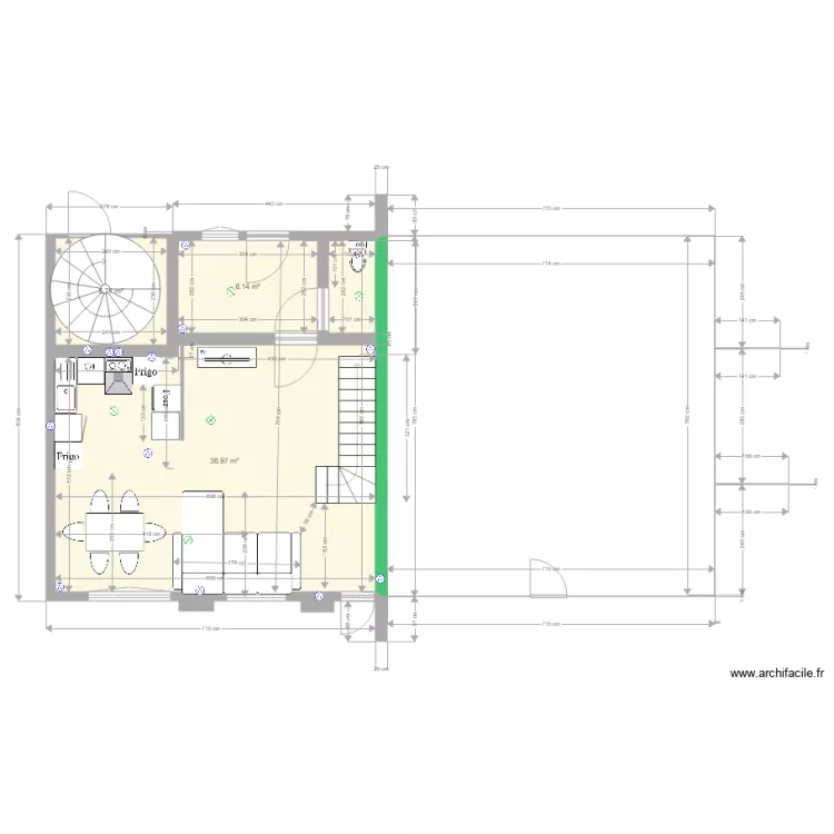 grarage ren&eacute; maison 2 projet n 4. Plan de 