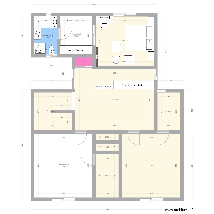 KIDS MINI VILLA 20230806. Plan de 195 pièces et 2133 m2