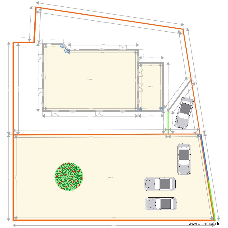 Aménagement Stationnements. Plan de 0 pièce et 0 m2