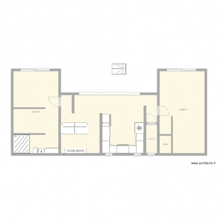 nve. Plan de 0 pièce et 0 m2