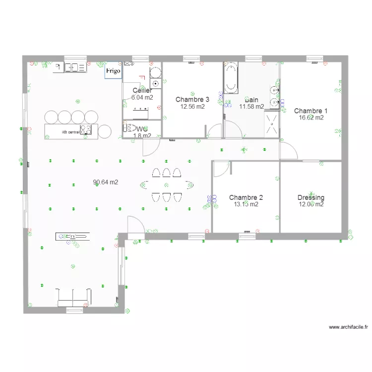 Chantier Amandine. Plan de 