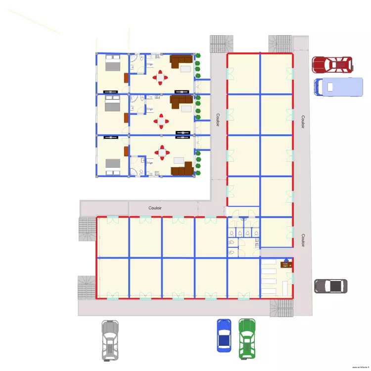 studios. Plan de 