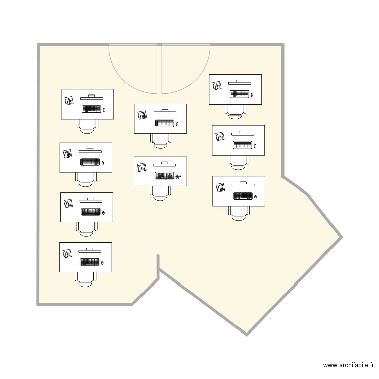 bureau. Plan de 0 pièce et 0 m2
