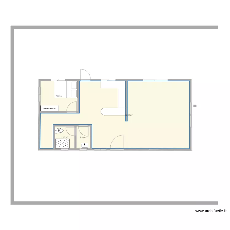 PREMIERE ETAGE . Plan de 