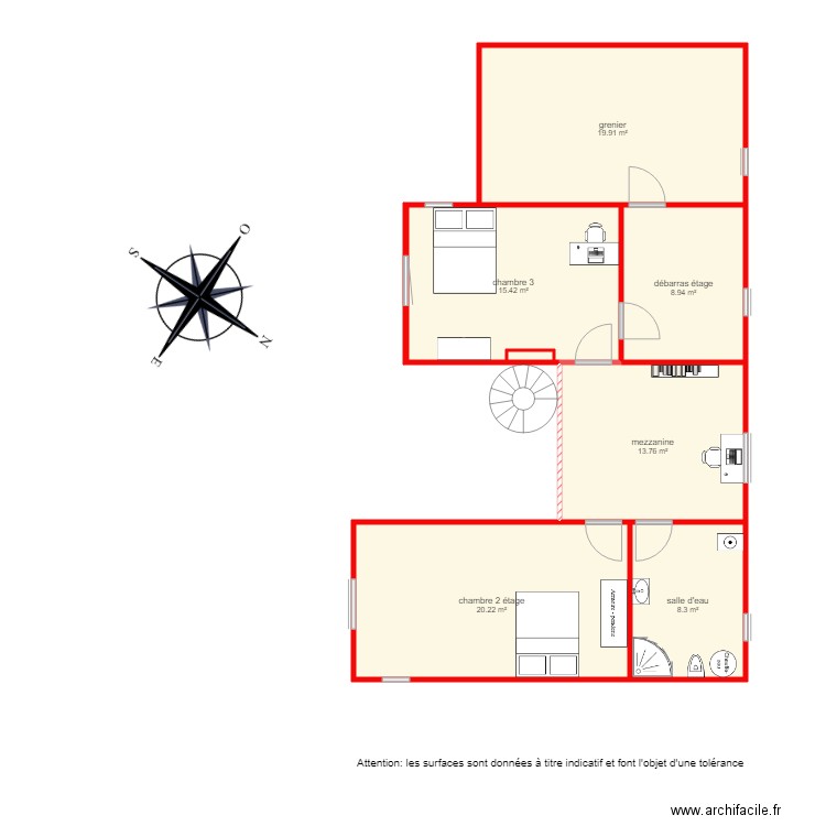 BI 3208 étage. Plan de 0 pièce et 0 m2