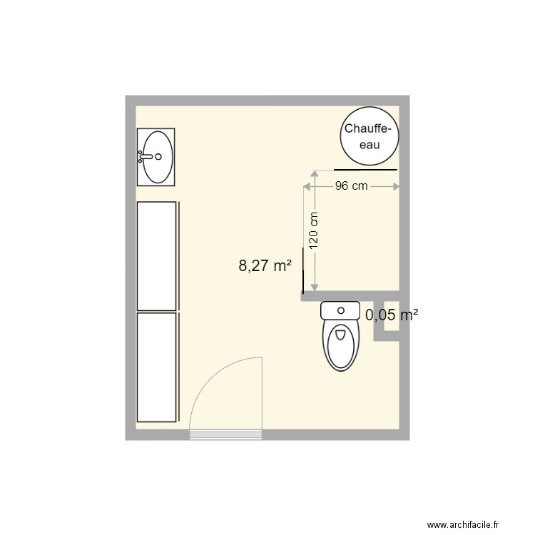 Baudier SDB projet. Plan de 0 pièce et 0 m2
